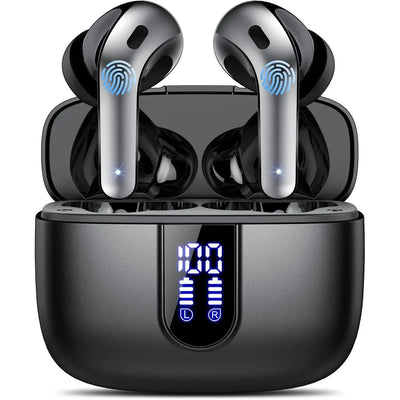 Auriculares Elite Pro MAX con estuche, Bluetooth 5.3, impermeables, graves mejorados y duración de 50 horas.