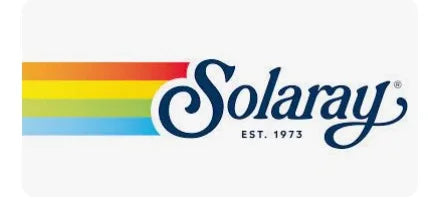 Solaray logo featuring rainbow colors and the establishment year 1973, representing quality supplements.