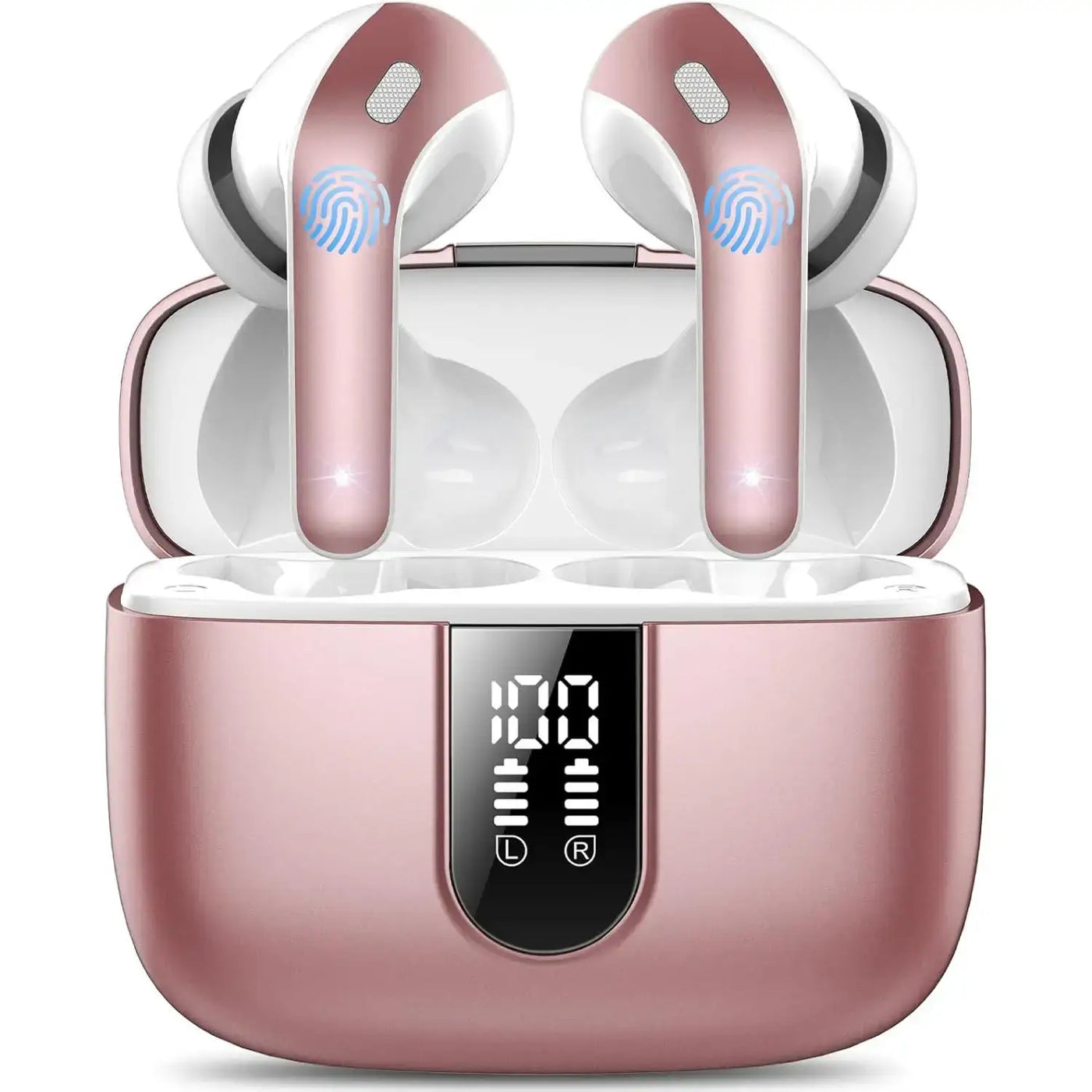 Auriculares Elite Pro MAX en estuche, bluetooth 5.3, impermeables, graves aumentados, duración de 50 horas.