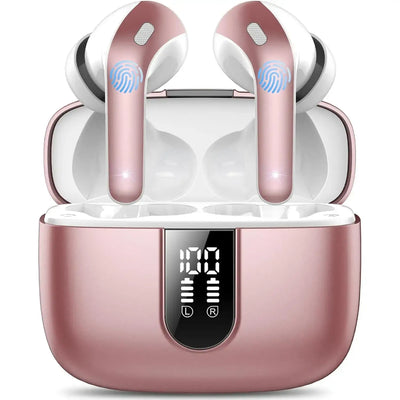 Auriculares Elite Pro MAX en estuche, bluetooth 5.3, impermeables, graves aumentados, duración de 50 horas.