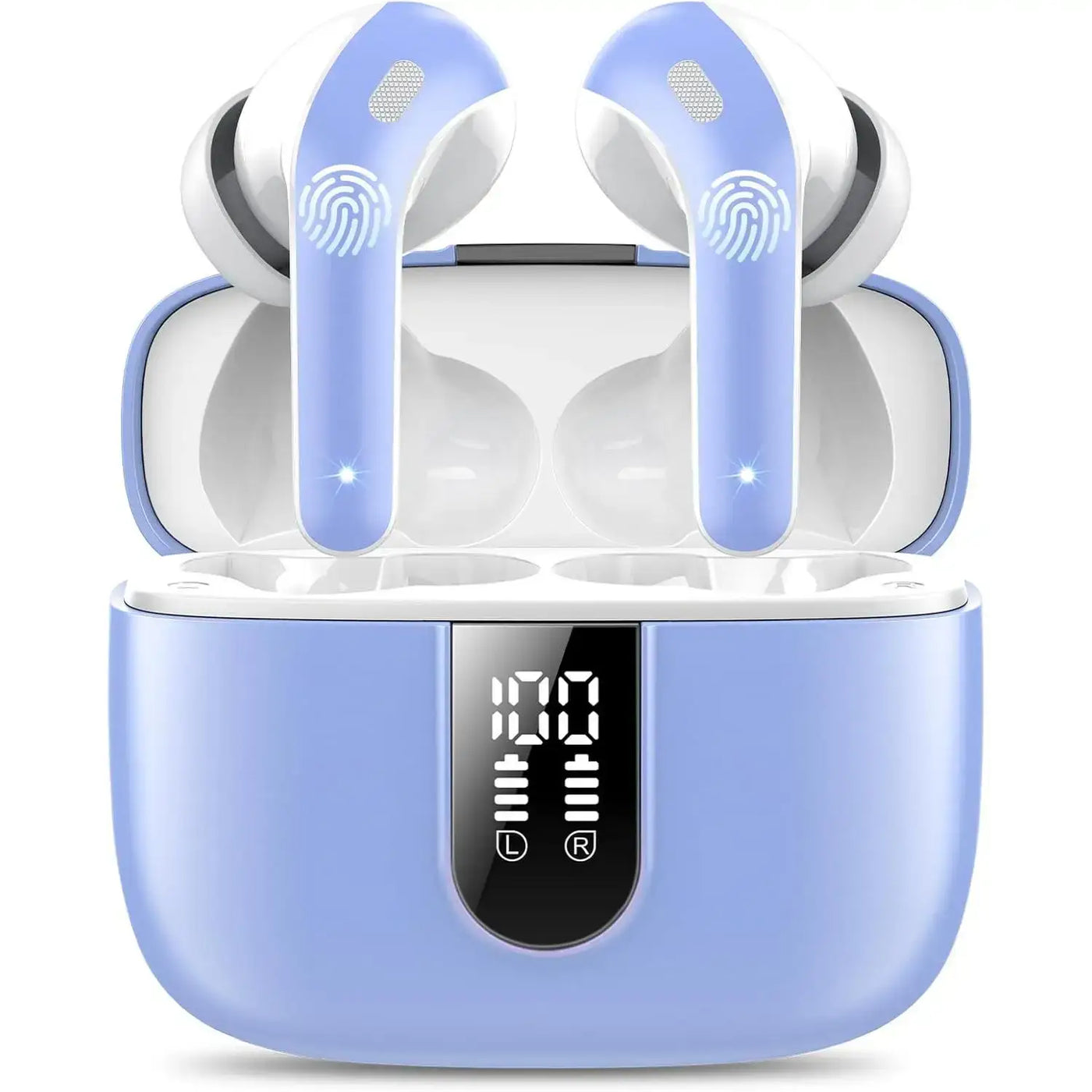 Auriculares Elite Pro MAX bluetooth 5.3 en estuche, impermeables y con graves aumentados al 85%, diseño ligero.