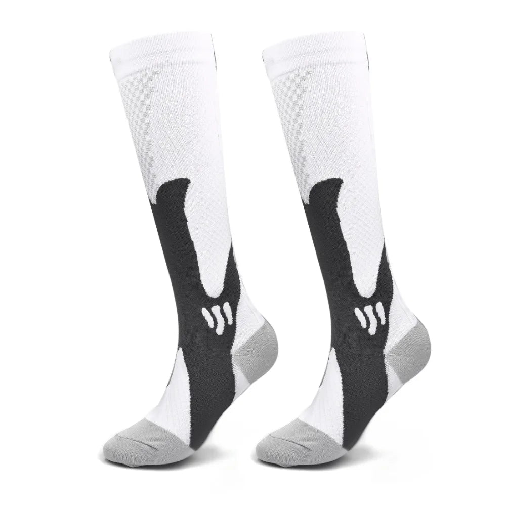 Compression socks designed for varicose veins, suitable for sports, running, and diabetic comfort in spring and autumn.