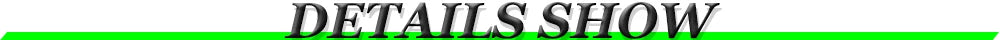 Text banner with 'DETAILS SHOW' in bold and stylized font over a green background.