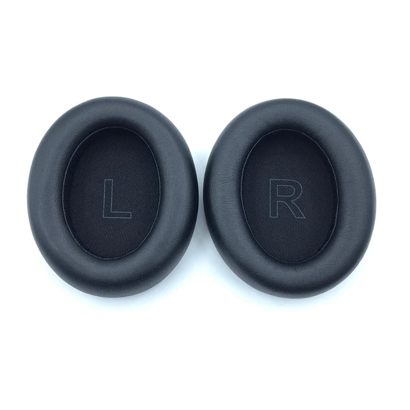 Replacement foam ear pads for Anker Soundcore headphones, featuring L and R labels for easy orientation.