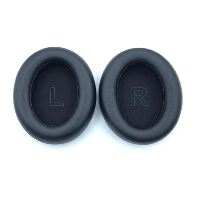 Replacement foam ear pads for Anker Soundcore headphones, featuring L and R labels for easy orientation.