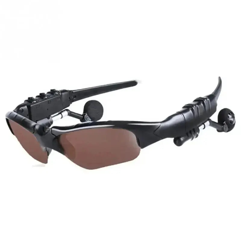 Wireless sunglasses headset with Bluetooth earphones for driving and sports, featuring dynamic vocalism principle.