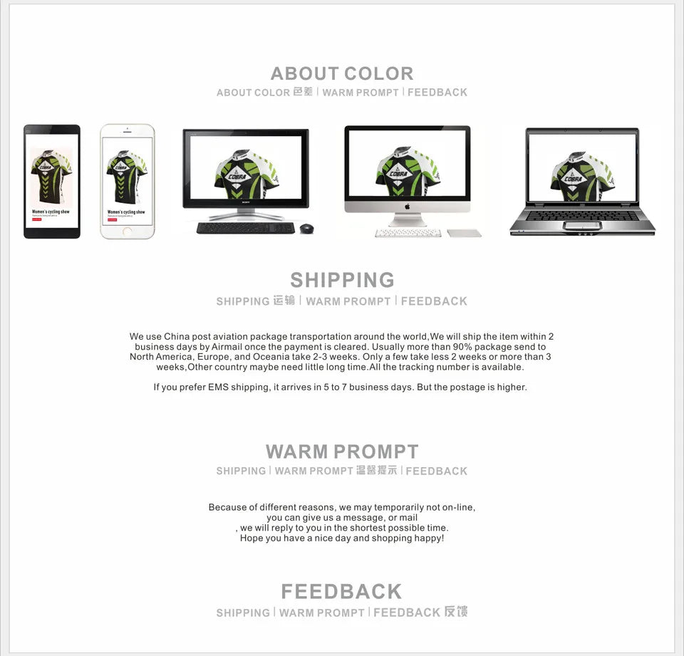 Image showcasing Soudal Team Men's Cycling Jersey on various devices with shipping and feedback information.