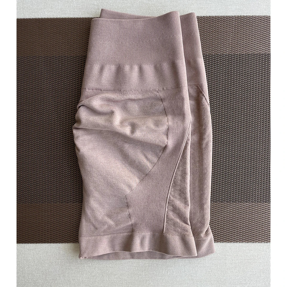 Amplify Contour Shorts for Women, seamless workout shorts in pink, perfect for yoga and gym wear.