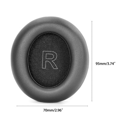 Replacement ear pad for Anker Soundcore headphones, crafted from high-quality leather, dimensions 70mm x 95mm.