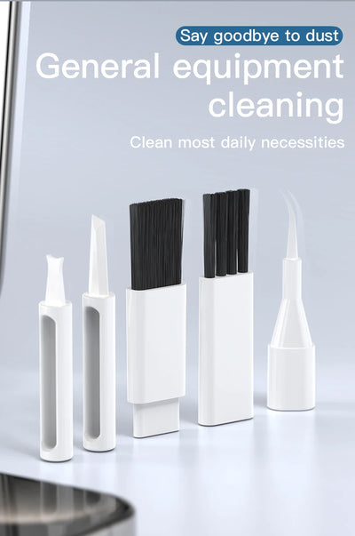 Multifunctional cleaning tools for daily equipment maintenance, emphasizing dust removal and effective cleaning solutions.