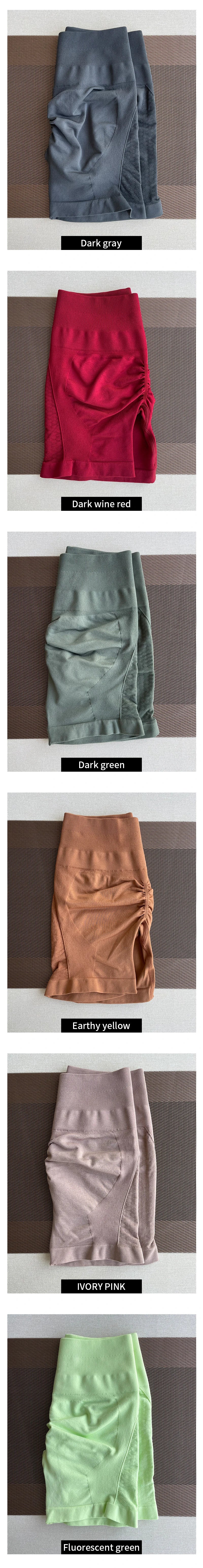 Amplify Contour Shorts in various colors for women's workout, yoga, and gym fitness, featuring seamless design and pockets.