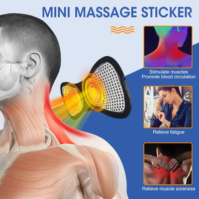 Mini massage sticker designed to stimulate muscles, promote blood circulation, and relieve fatigue and soreness in the neck.