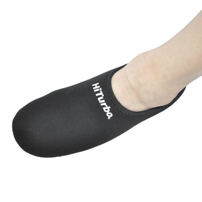 HiTurbo 3mm neoprene anti-slip water socks, ideal for diving, swimming, surfing, and snorkeling.