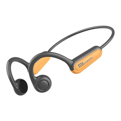 Bone conduction Bluetooth earphones with waterproof design, ideal for driving and active lifestyles.