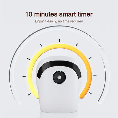 Electric hand massage device with 10 minutes smart timer for easy relaxation and heat therapy.