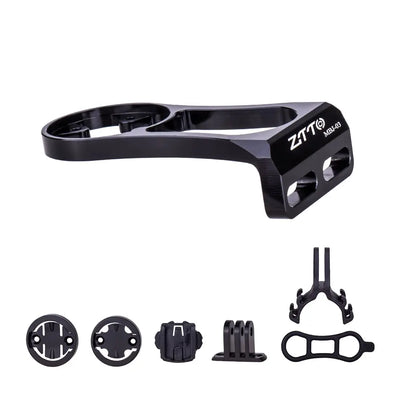 ZTTO bicycle stem computer mount for Garmin Bryton GPS, camera, and flashlight, made of aluminum, ideal for road bike and MTB.