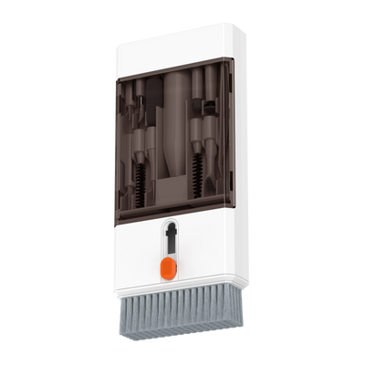 22-in-1 multi-function cleaning kit tool with retractable brush and storage for electronics like iPhone, iPad, and headphones.