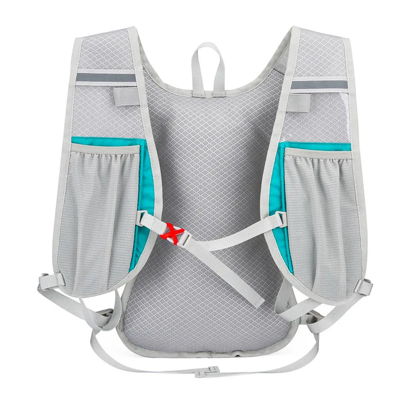Ultralight waterproof hydration backpack designed for outdoor running and cycling with a sleek, breathable design.
