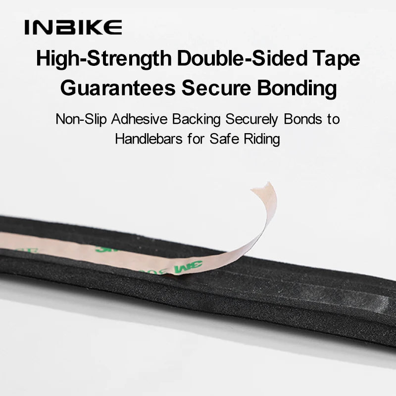INBIKE high-strength double-sided tape for secure bonding on bicycle handlebars, featuring a non-slip adhesive backing.