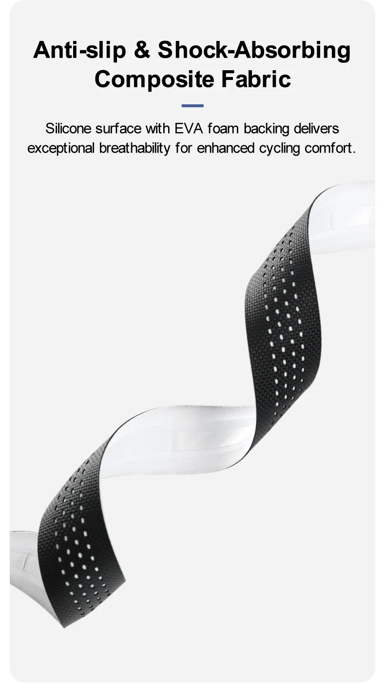 INBIKE anti-slip and shock-absorbing handlebar tape with silicone and EVA foam for enhanced cycling comfort.