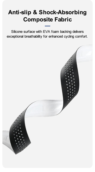 INBIKE anti-slip and shock-absorbing handlebar tape with silicone and EVA foam for enhanced cycling comfort.