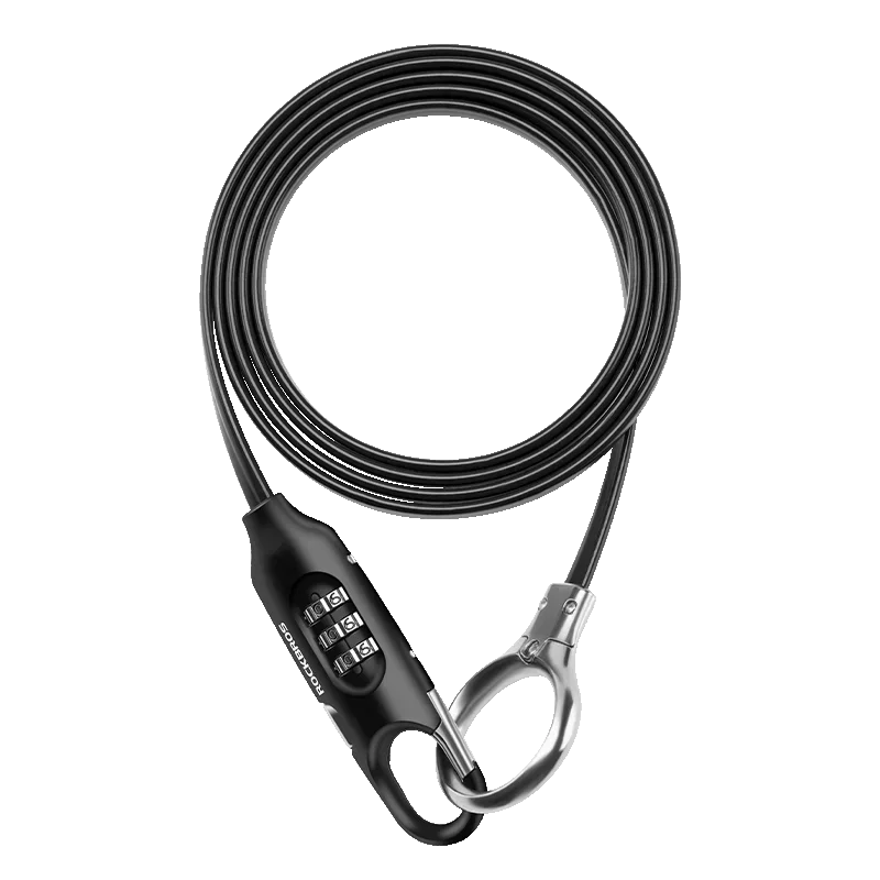 ROCKBROS high-security bike lock, anti-theft chain for bicycles and e-bikes, durable steel construction.