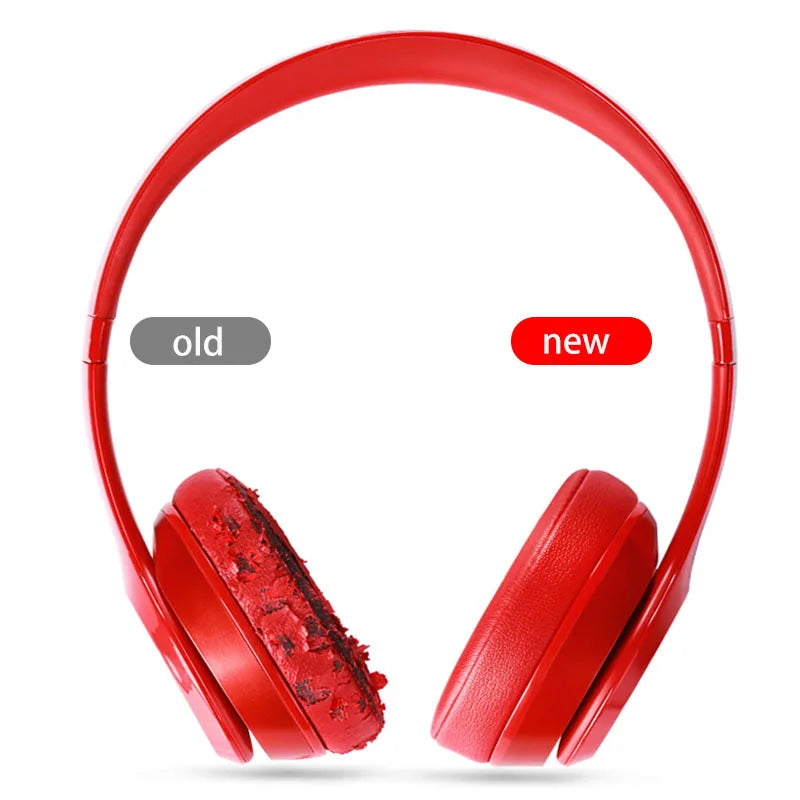 Comparison of old and new KUTOU earpads for Beats headphones, highlighting replacement quality and design.