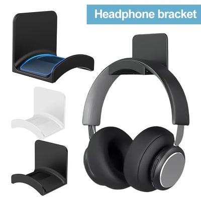 Universal headphone bracket with multiple color options and a headset holder for damage-free mounting.