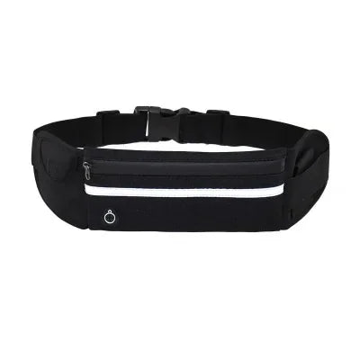 Waterproof running waist pack for unisex with phone holder, ideal for sports and outdoor activities.