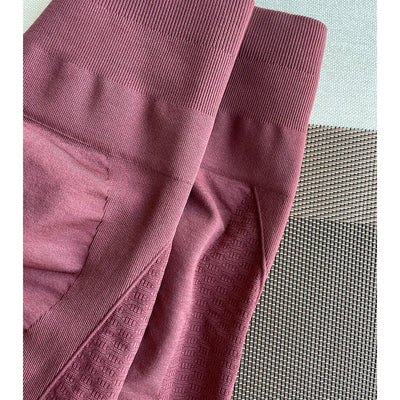 Close-up of Amplify Contour Shorts for women, showcasing seamless design and soft fabric ideal for workouts and yoga.