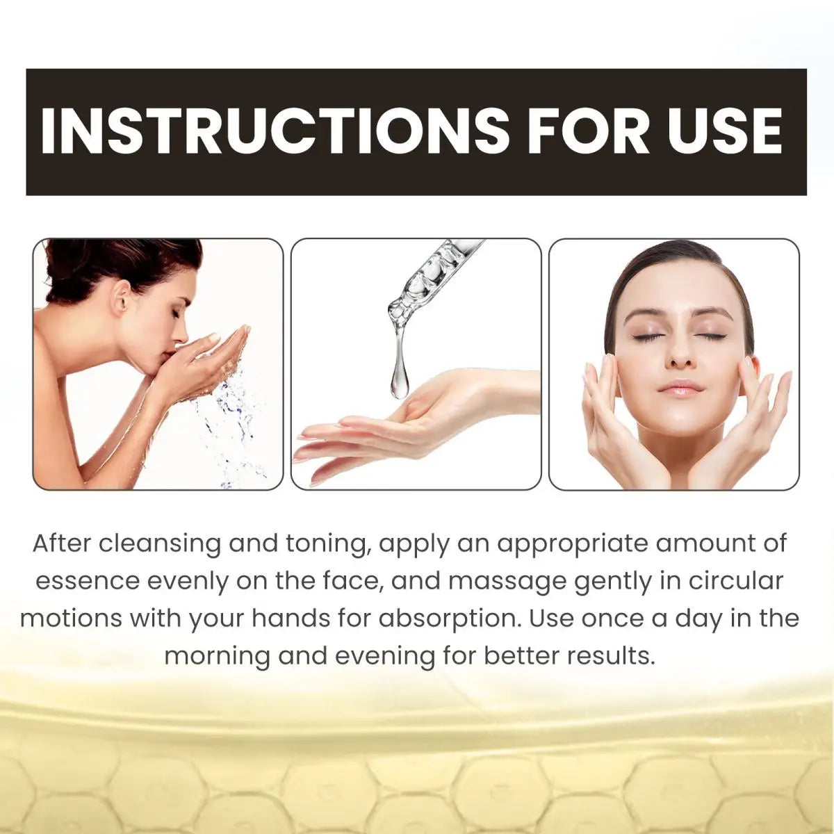 Instructions for using TRSTAY Super C Penetrating Essence: apply evenly after cleansing for optimal results.