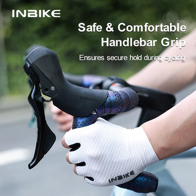 INBIKE handlebar tape provides a safe and comfortable grip for cyclists, ensuring a secure hold during rides.