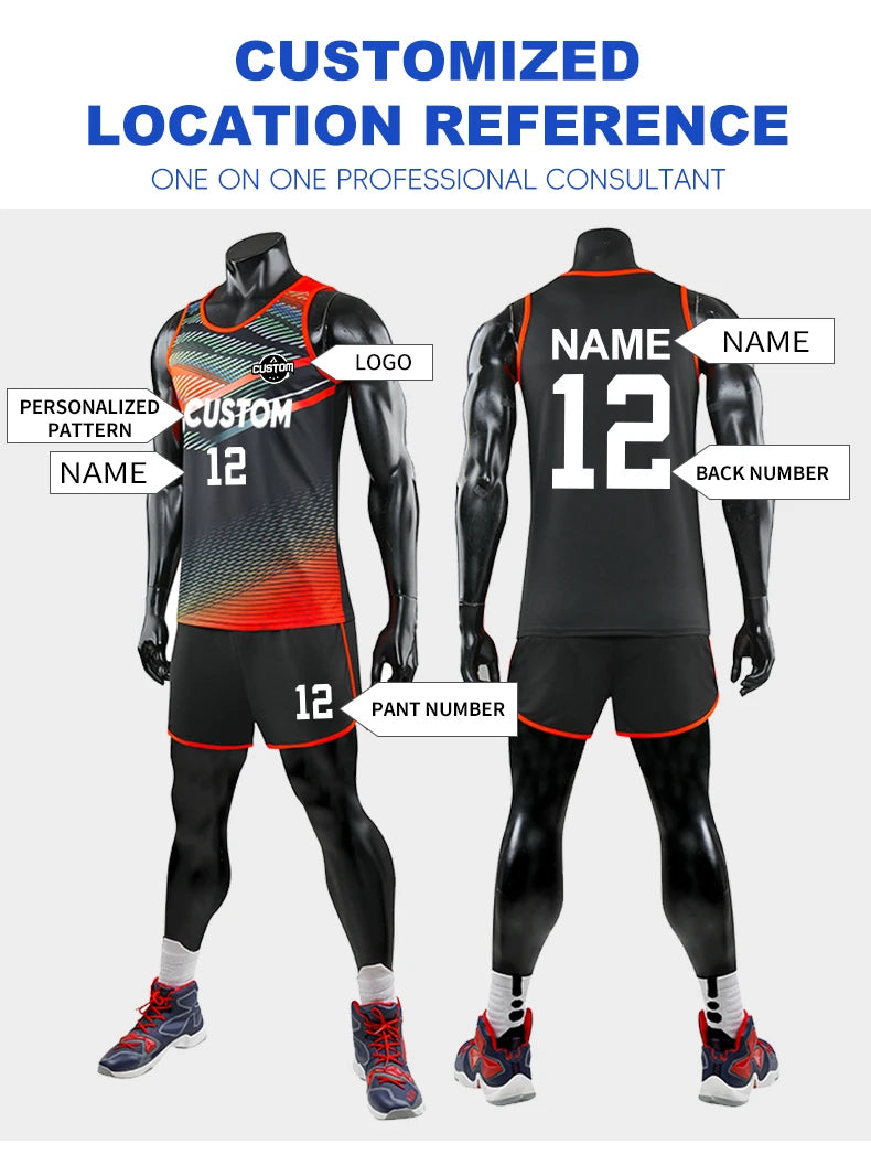 Customizable sports jersey featuring personalized logo, name, and numbers for a unique athletic look.