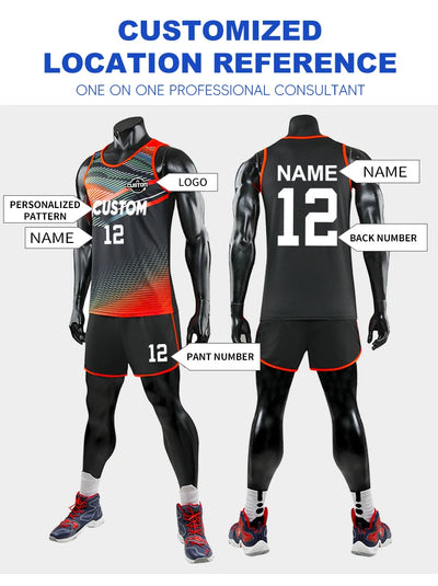 Customizable sports jersey featuring personalized logo, name, and numbers for a unique athletic look.