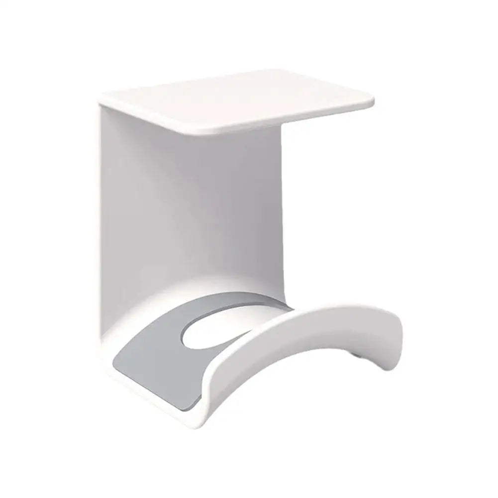 Universal headphone stand adhesive plastic wall mount for under desk, suitable for gaming earphones.
