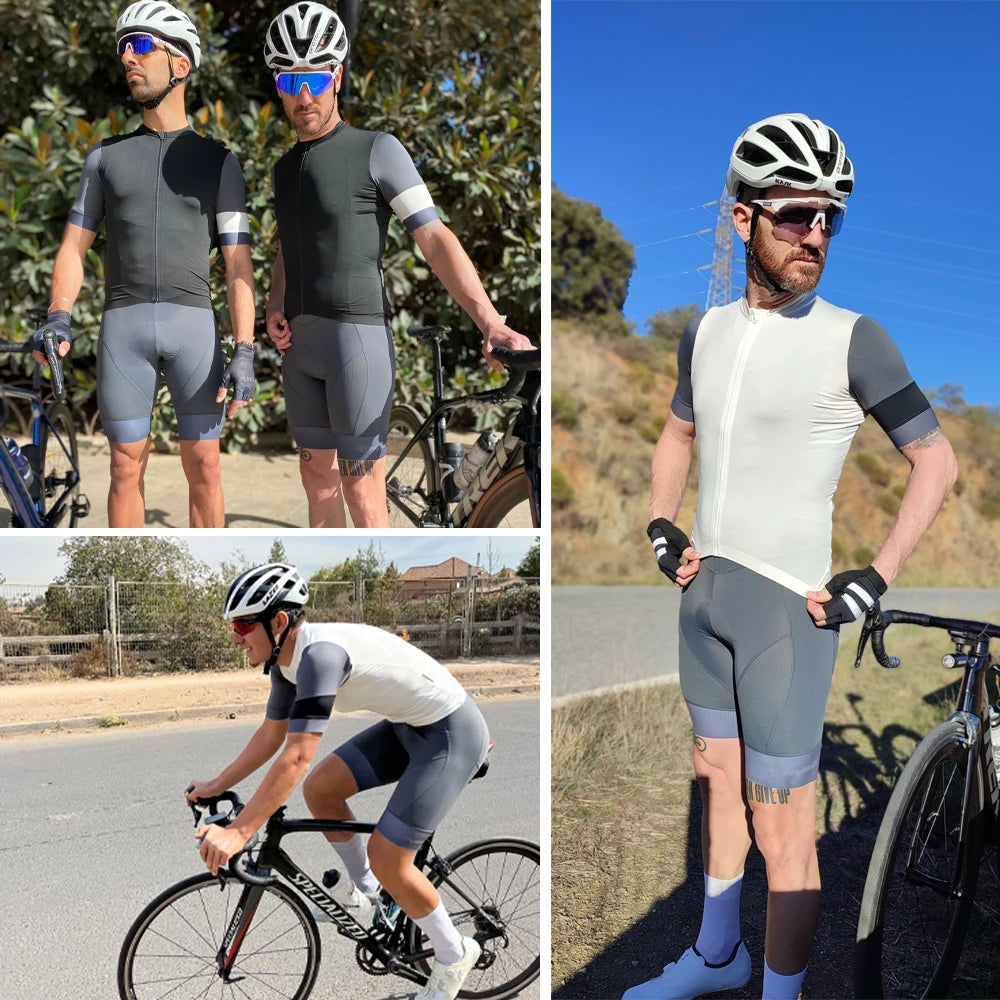 Men's YKYWBIKE cycling bib shorts in various outdoor settings, ideal for long rides and cycling comfort.