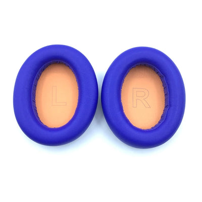 Replacement protein ear pads in blue for Anker Soundcore Life Q10 Q20 Q30 Q35 headphones, soft foam and high quality.