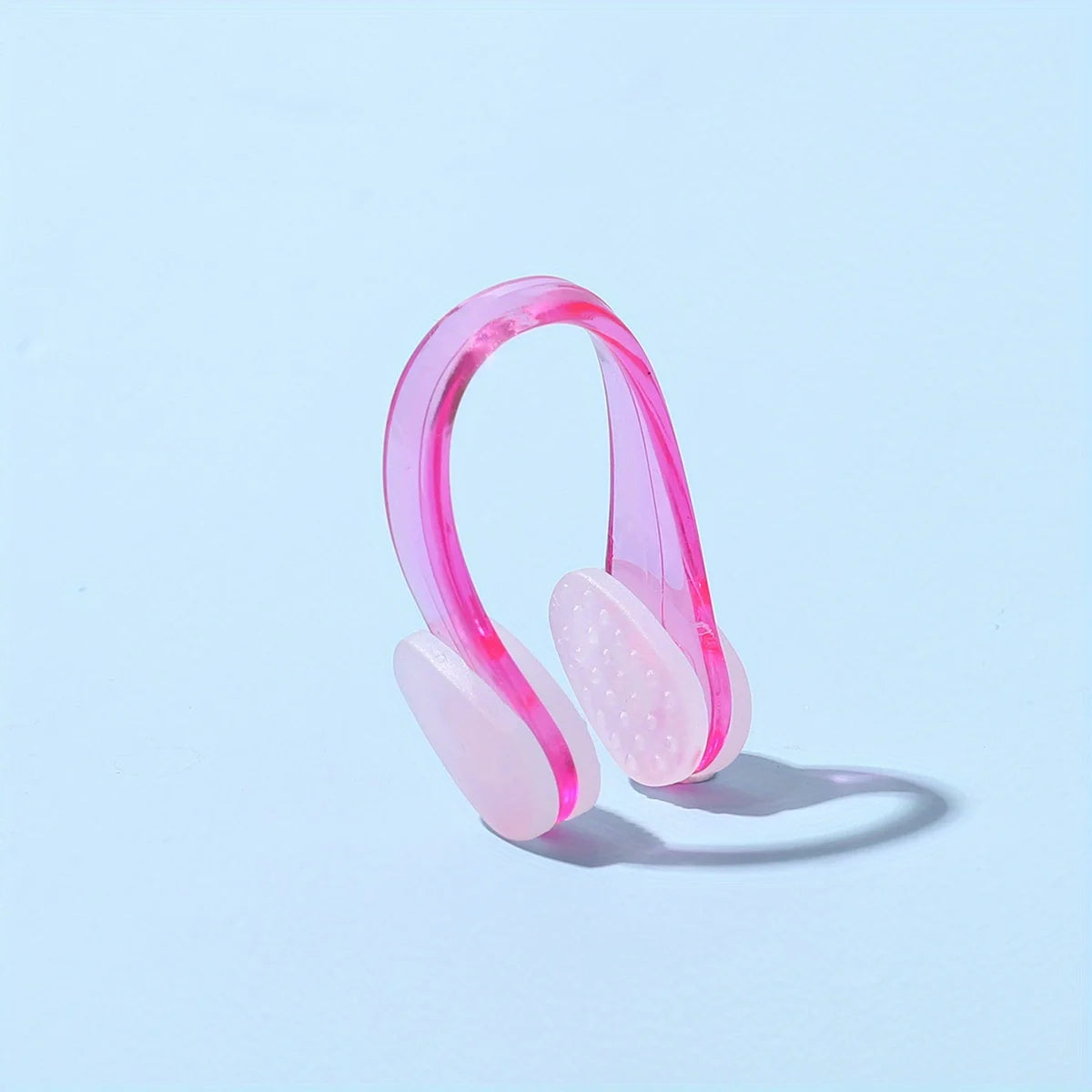 Professional pink swimming nose clip, anti-choking, comfortable, waterproof, non-slip, perfect for training.