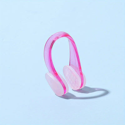 Professional pink swimming nose clip, anti-choking, comfortable, waterproof, non-slip, perfect for training.