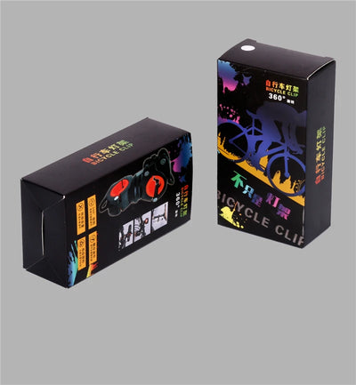 West Biking 360° Rotatable Bike Light Bracket packaging showcasing vibrant design and features for cycling accessories.