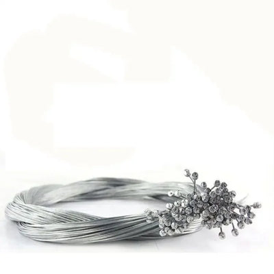 Stainless steel inner wire for bike brake and gear cables, ideal for mountain and road bikes.