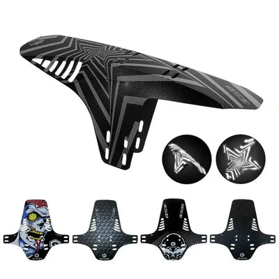 Reflective MTB bike mudguard front/rear fender featuring stylish designs for mountain bikes.