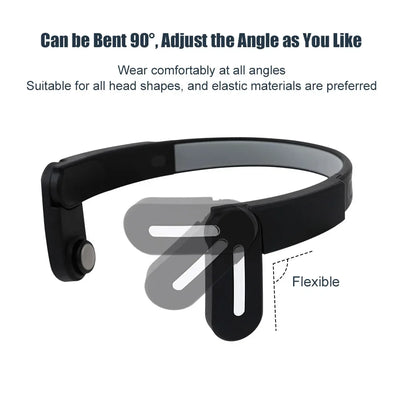 Adjustable 90-degree angle wireless head massager for comfort and flexibility, suitable for all head shapes.