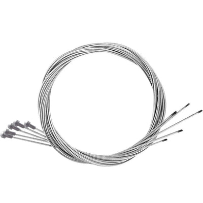 Stainless steel bike brake and gear cables inner wire for MTB and road bikes, durable and efficient for smooth cycling.