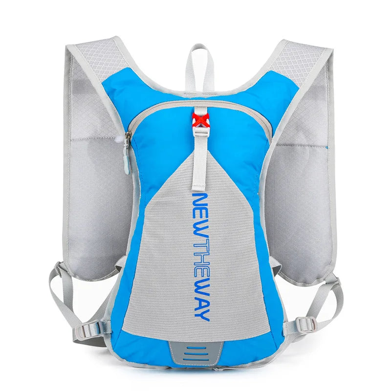 Ultralight waterproof hydration backpack for outdoor running and cycling, featuring ergonomic design and breathable material.