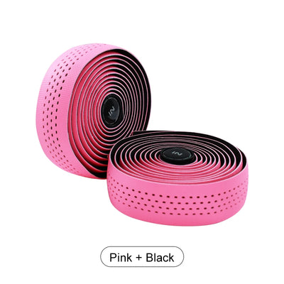 INBIKE pink and black soft grip handlebar tape, non-slip lightweight cycling accessory