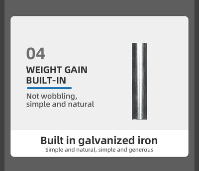 Weight gain built-in support made of galvanized iron, designed to be simple and stable without wobbling.