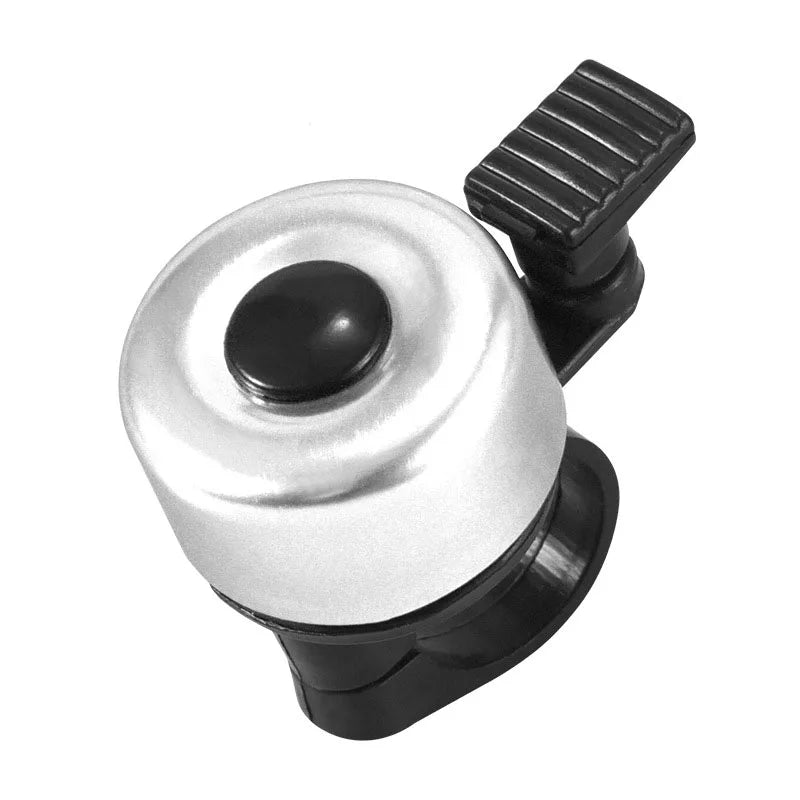 Aluminum alloy MTB bicycle bell, loud safety horn, handlebar ring for cyclists, durable and easy to install.