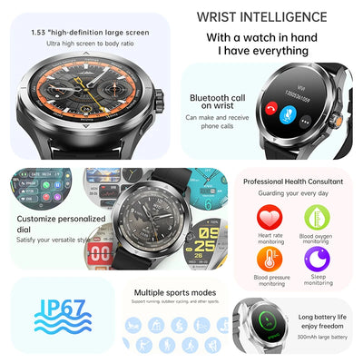 Xiaomi S4 Ultra Smartwatch features Bluetooth calls, customizable dial, sports modes, and IP67 waterproof rating.