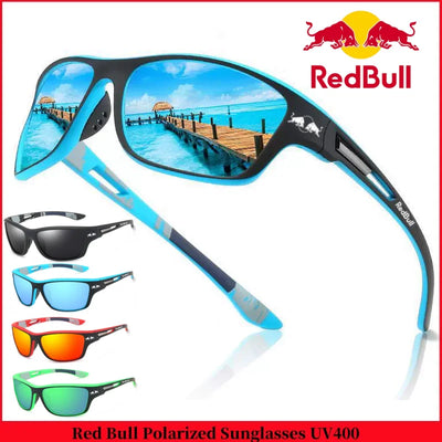 Red Bull Polarized Sunglasses UV400, perfect for fishing, driving, and hiking. Stylish outdoor eyewear in various colors.